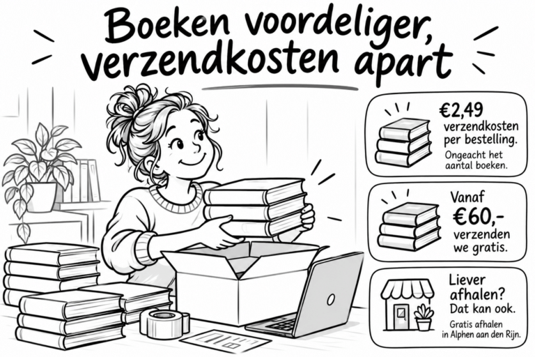 Boeken voordeliger, verzendkosten apart.